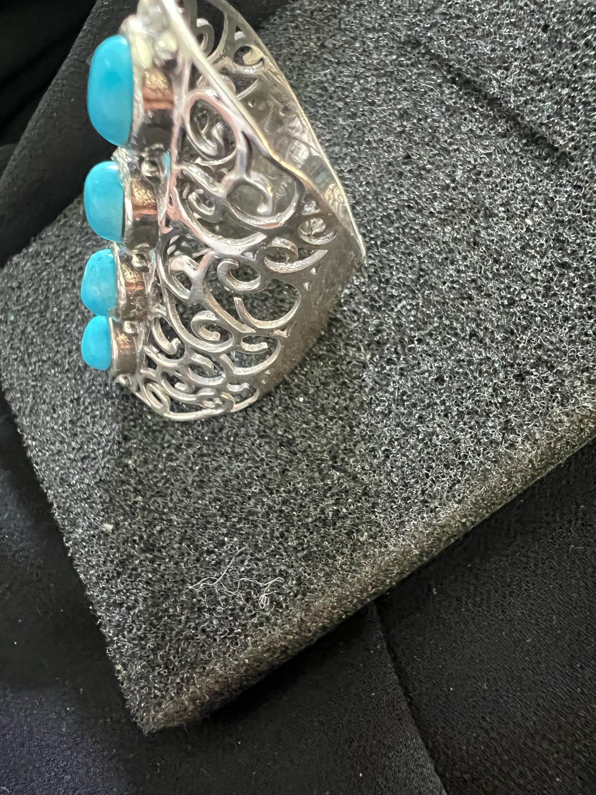 Anello di pietre turchese