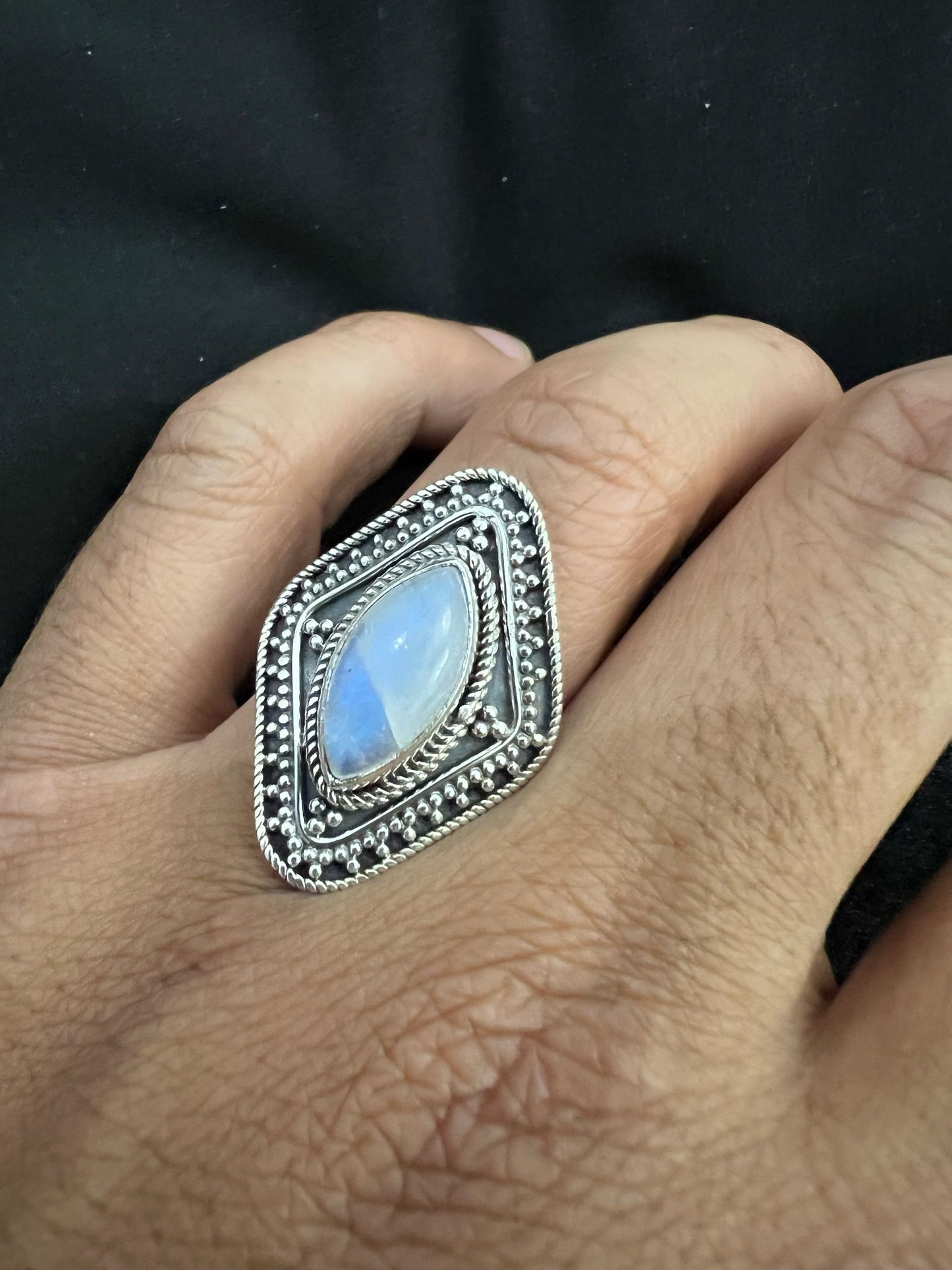 Anello pietra di luna