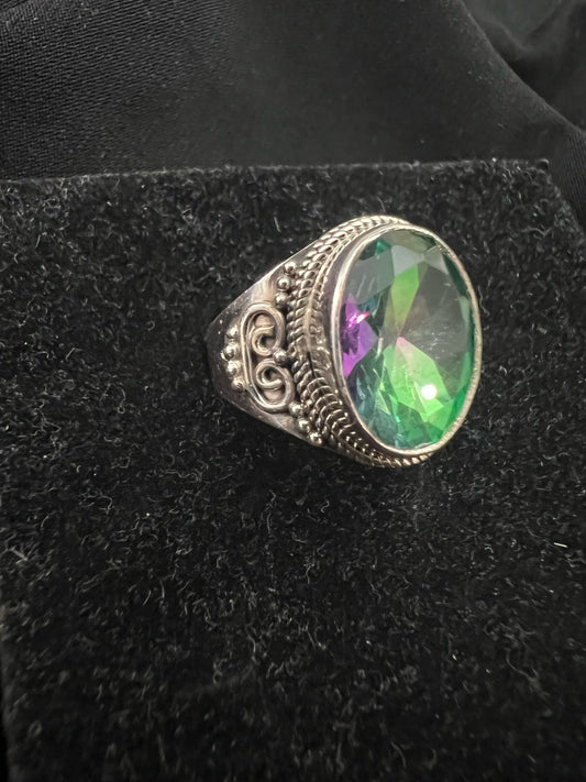 Anello argento rainbow