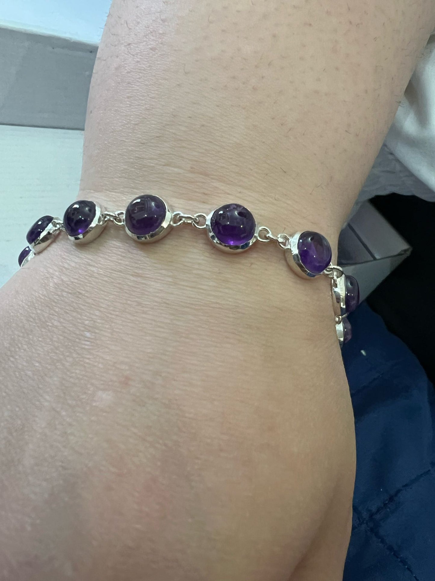 AB925 bracciale vintage ametista