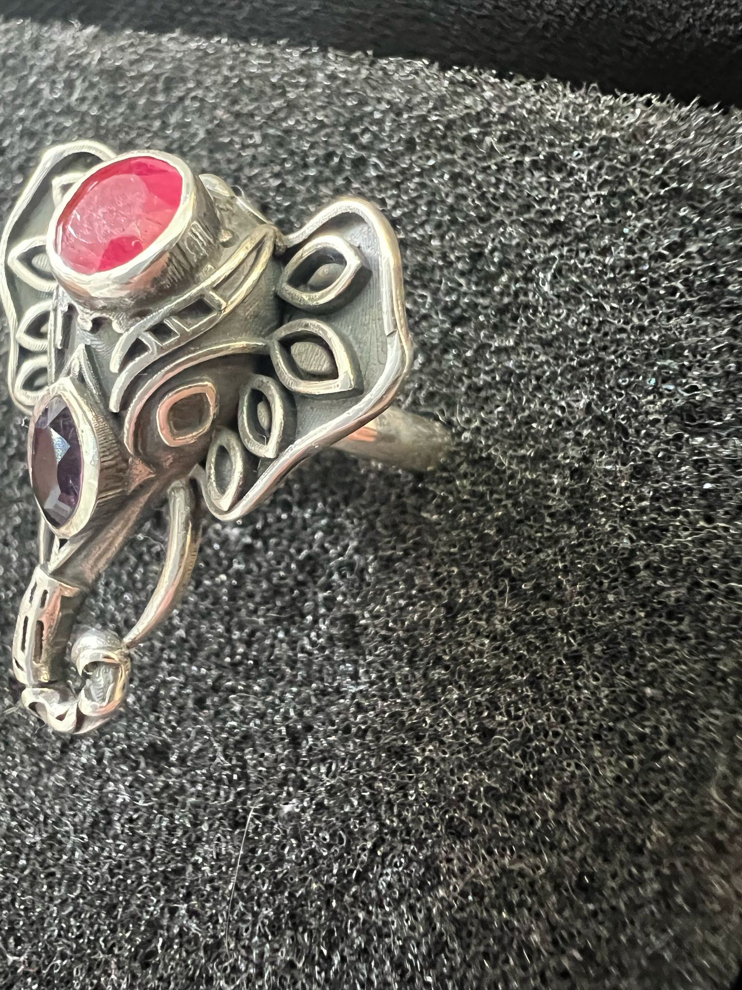 Anello argento elefante