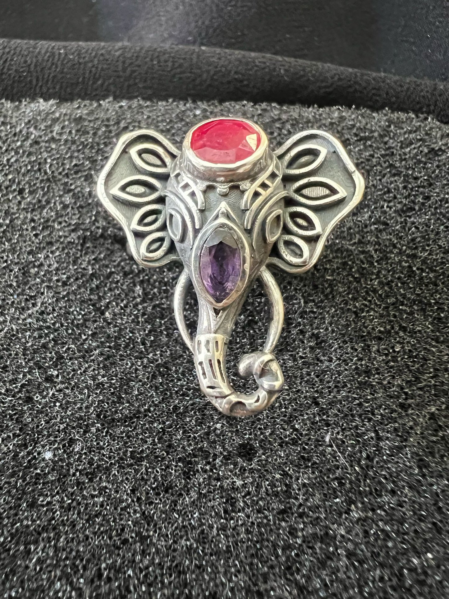 Anello argento elefante